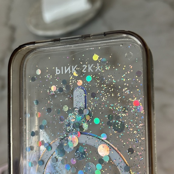 Apple iPhone 13 Silicone Case Set of 3 Purple, Pink and Glitter Pink Sky Case - Picture 13 of 15